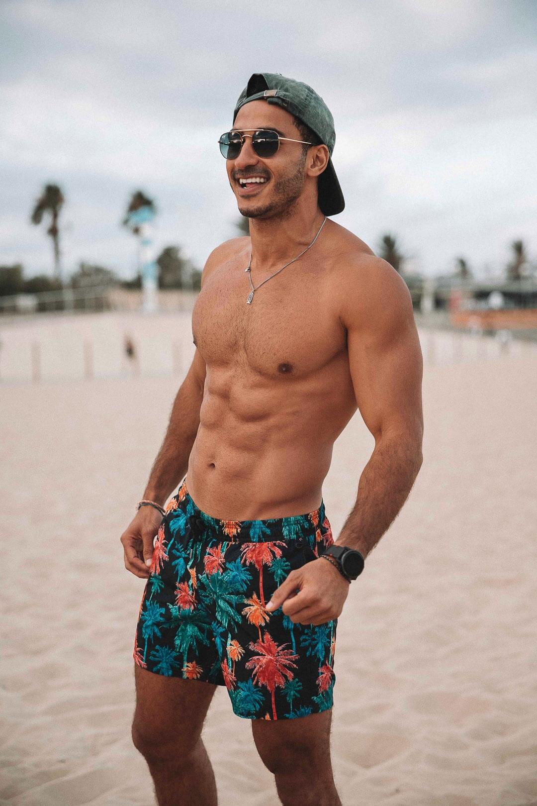 Male Model on Beach